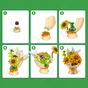 Конструктор Max Bouquets S1 Букет соняшників 171 елемент (83248DGQ8) - зменшене зображення 3