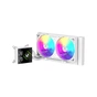 Система жидкостного охлаждения Gamemax GLACIER 240 LCD WH - уменьшенное изображение 2
