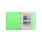 Папка на кільцях Axent А4 з 4-ма кільцями 700 мкм 35 мм Прозора зелена (1208-26-A) - зменшене зображення 2