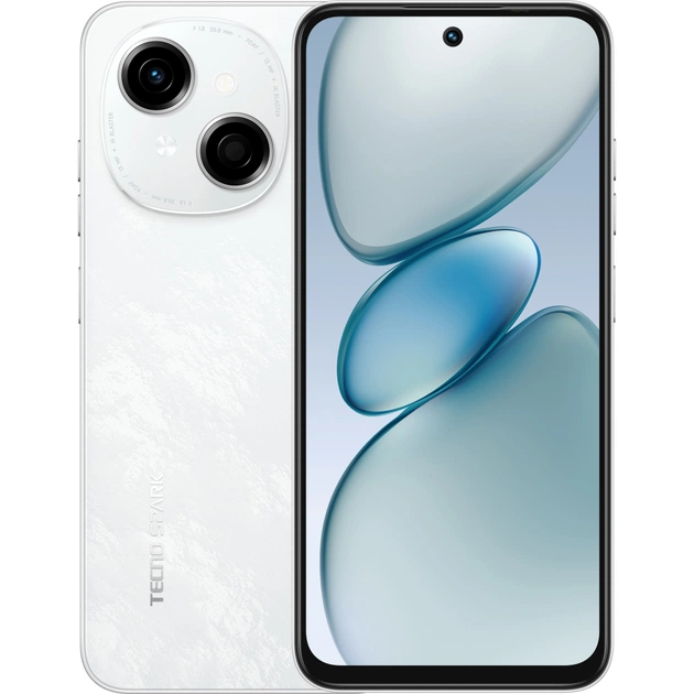 Мобільний телефон Tecno Spark Go 1 3/128GB Glittery White (4894947037849) - зображення 1