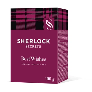 Чай Sherlock Secrets Best Wishes чорний зі шматочками апельсина, кориці та гвоздики 100 г (shs.03316) изображение 1