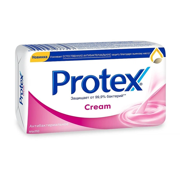 Тверде мило Protex Cream Антибактеріальне 90 г (8693495037327) - изображение 1