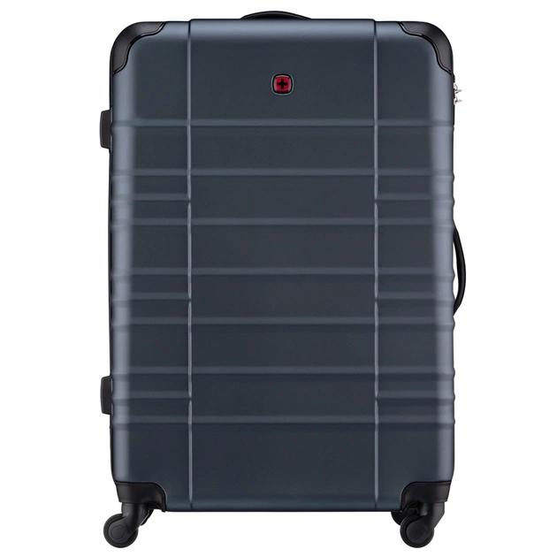 Валіза Wenger Amplar, велика, пластик, 4 колеса, синя (653141) - зображення 3