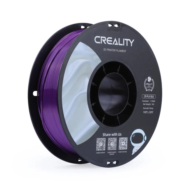 Пластик для 3D-принтера Creality PLA silky shine 1кг, 1.75мм, purple (3301120005) - зображення 1