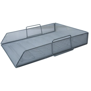 Лоток для паперів Buromax горизонтальний, металевий, сріблястий (BM.6254-24) зображення 1