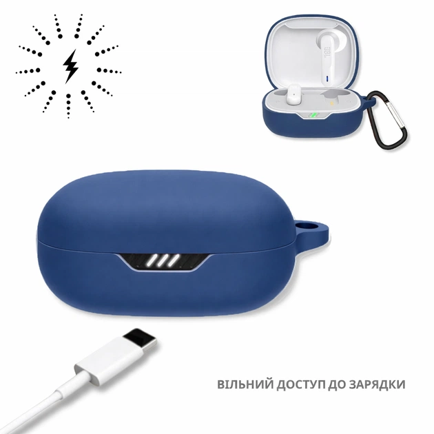 Чохол для навушників BeCover для JBL Wave Flex 2 Deep Blue (715028) - picture 3