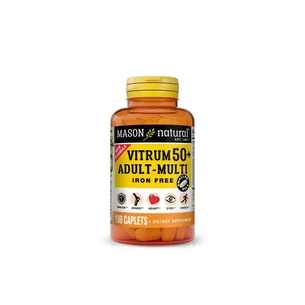 Вітамінно-мінеральний комплекс Mason Natural Мультивітаміни 50+ без заліза, Vitrum 50+ Adult-Multi Iron Free, 100 кап (MAV18151) зображення 1