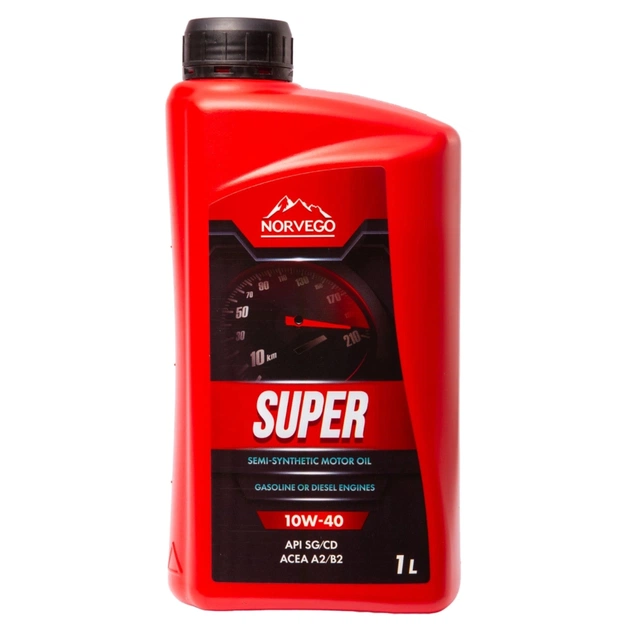 Моторна олива NORVEGO SUPER 10W40 1л - зображення 1
