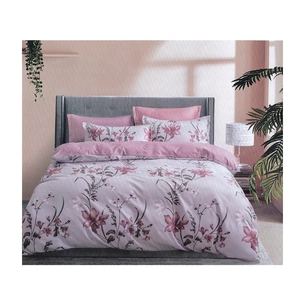 Постільна білизна ШЕМ Royal Satin рожеві квітки двоспальна 180 х 220 (1,8 RS_рожеві квітки) зображення 1