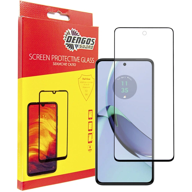 Стекло защитное Dengos Motorola G84 (black) (TGFG-327) - изображение 1