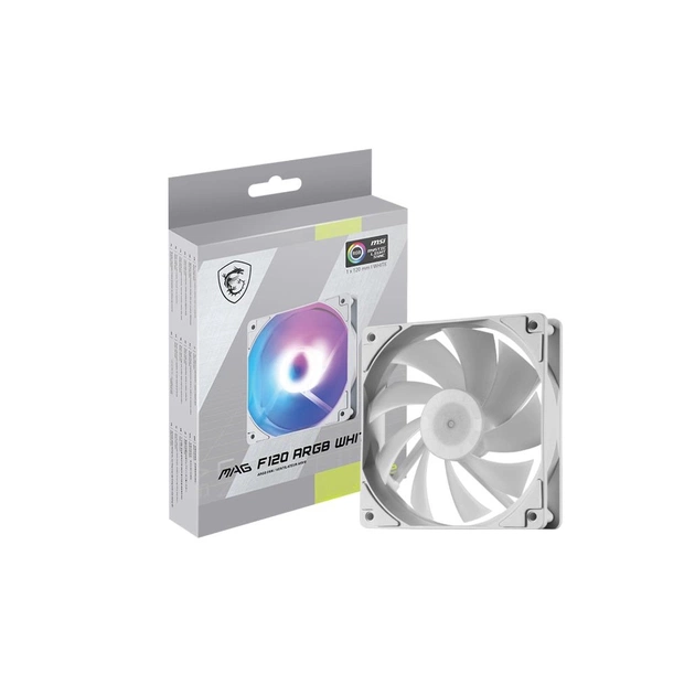 Кулер для корпуса MSI MAG F120 ARGB WHITE-1W - изображение 1