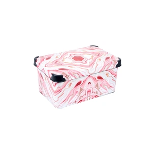 Контейнер для зберігання Violet House 0646 Decor Marble Red 5 л (0646 DECOR Marble Red з/кр. 5 л) зображення 1