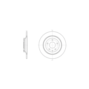 Гальмівний диск REMSA 61518.00 зображення 1