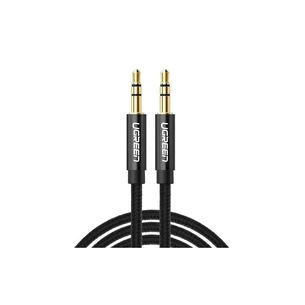Кабель мультимедійний 3.5mm M to 3.5mm M 1.0m AV112 (Black) Ugreen (50361) зображення 1
