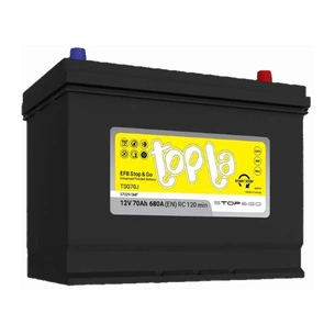 Акумулятор автомобільний Topla 70 Ah/12V EFB Japan Euro (112 270) зображення 1