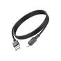 Дата кабель USB 2.0 AM to Micro 5P 1.0m Assistant silicone X101 black HOCO (6942007604055) - зменшене зображення 4