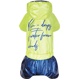 Дощовик для тварин Pet Fashion "PULSE" XS (синій із зеленим) (4823082422821) зображення 1