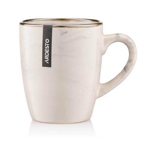 Чашка Ardesto Marmo, 360мл, кераміка, бежевий (AR2939MRB) зображення 1