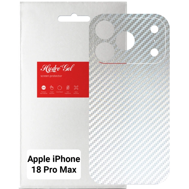 Плівка захисна Armorstandart Back Film Carbone Transparent Apple iPhone 18 Pro Max (ARM94253) - зображення 1