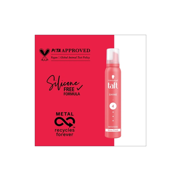 Пенка для волос Taft Shine 4 200 мл (3838824083667) - изображение 6
