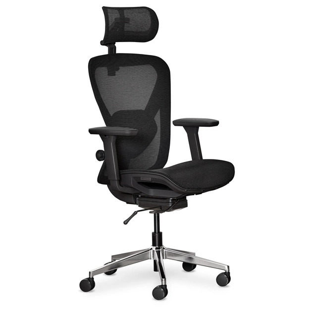 Офісне крісло Mealux Q1 Air Black (HF-Q1 M/B) - зображення 1