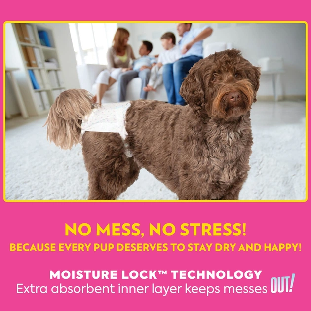 Подгузники для животных OUT! Comfort-Dri Disposable Diapers Одноразовые для сук малых пород XS-S (0010279706626) - изображение 5