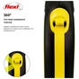 Повідець для собак Flexi New Neon стрічка S 5 м/ 15 кг жовтий (4000498023518) - зменшене зображення 3