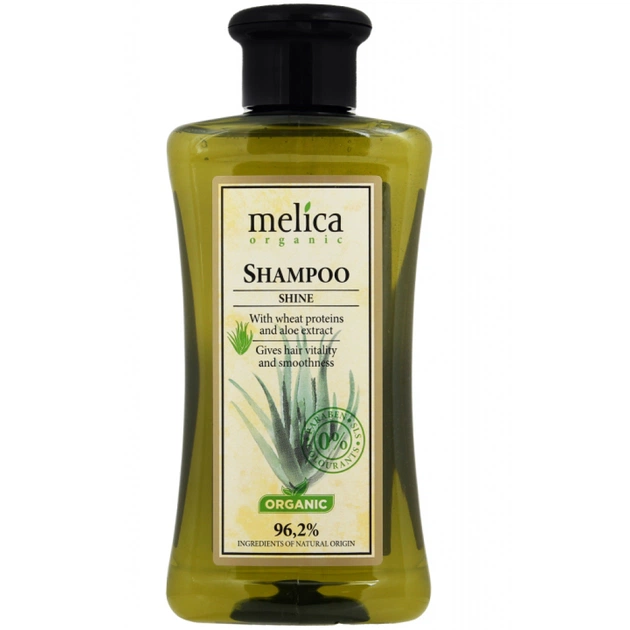 Шампунь Melica Organic с протеинами пшеницы и экстрактом алоэ 300 мл (4770416340613) - изображение 1