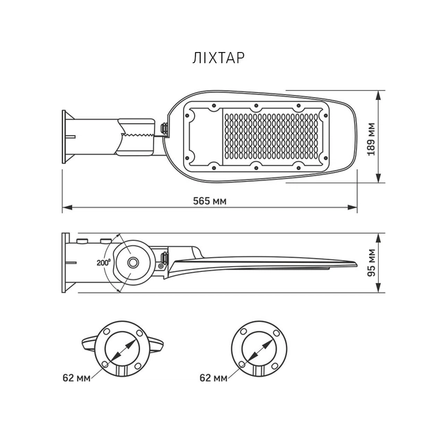 Прожектор Videx LED 60W 5000K (VL-SLSO-605) - picture 9