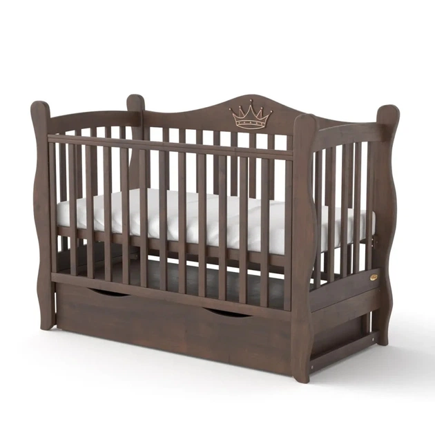 Кроватка Angelo Angelo LUX- 10 (орех) 120х60 (11030) - изображение 1