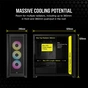 Корпус Corsair iCUE 5000D RGB AirFlow Tempered Glass Black (CC-9011242-WW) - зменшене зображення 7