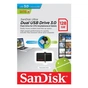 USB флеш накопичувач SanDisk 128GB Ultra Dual Drive OTG Black USB 3.0 (SDDD2-128G-G46) - зменшене зображення 7