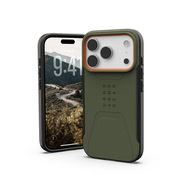 Чохол до мобільного телефона UAG iPhone 17 Pro Civilian MagSafe Olive/Orange (114545117297) - picture 2
