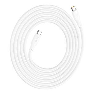 Дата кабель USB-C to USB-C 2.0m 240W TPE X93 white HOCO (6931474790743) зображення 1