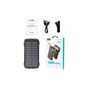 Батарея універсальна Choetech Wireless 20000mAh 20W, PD, QC/3.0, solar panel, Qi-5W, Black-Orange (B657-OR) - зменшене зображення 4
