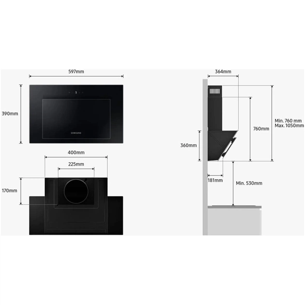 Витяжка кухонна Samsung NK24B3501VB/WT - picture 9