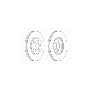 Гальмівний диск FERODO DDF2473C зображення 1