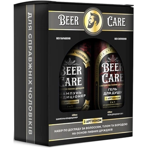 Набір косметики Beer Care Аргінін Гель для душу 2в1 400 мл + Шампунь-кондиціонер 400 мл (4820164642122) picture 1