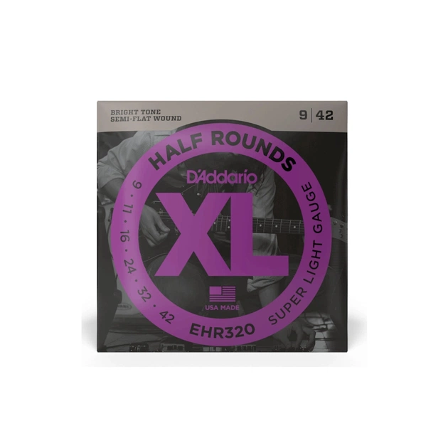 Струни для гітари D'Addario XL Half Rounds Super Light (09-42) (EHR320) - picture 1