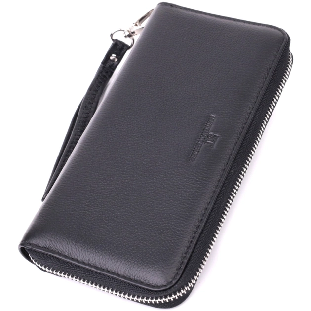 Гаманець ST Leather З натуральної шкіри Чорний (22559) - зображення 1