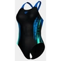Купальник Arena Breath Swimsuit V Back Lb 008330-580 синій, чорний, бірюзовий 44 (3468337422006) - уменьшенное изображение 2