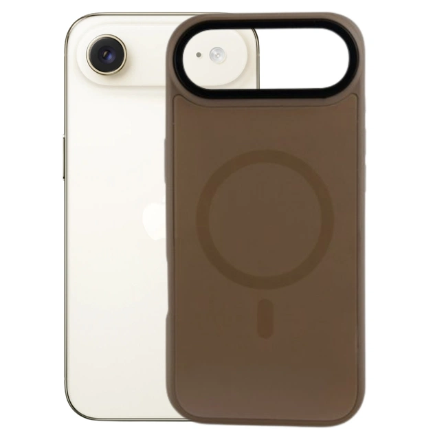 Чохол до мобільного телефона BeCover FIBRA ArcLine MagSafe Apple iPhone 17 Air Brown (715376) - зображення 1
