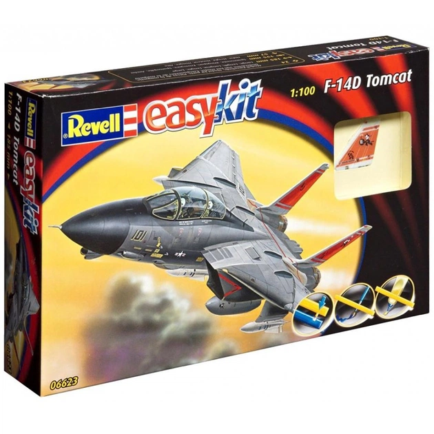 Збірна модель Revell Easy Kit Літак F-14 Tomcat 1:100 (6623) - изображение 1