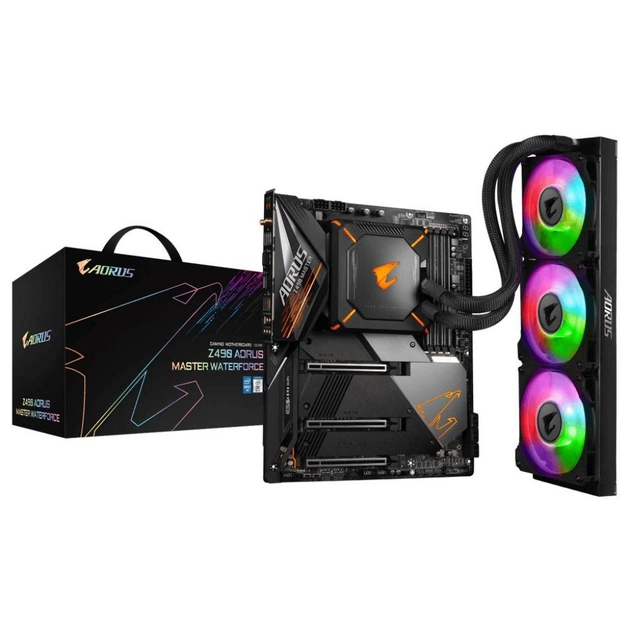 Материнська плата GIGABYTE Z490 AORUS MASTER WATERFORCE (Z490 AORUS MASTER WF) - зображення 1