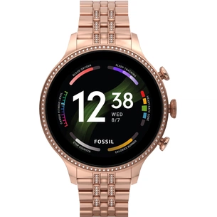 Смарт-годинник Fossil Gen 6 Rose Gold-Tone Stainless Steel (FTW6077) зображення 1