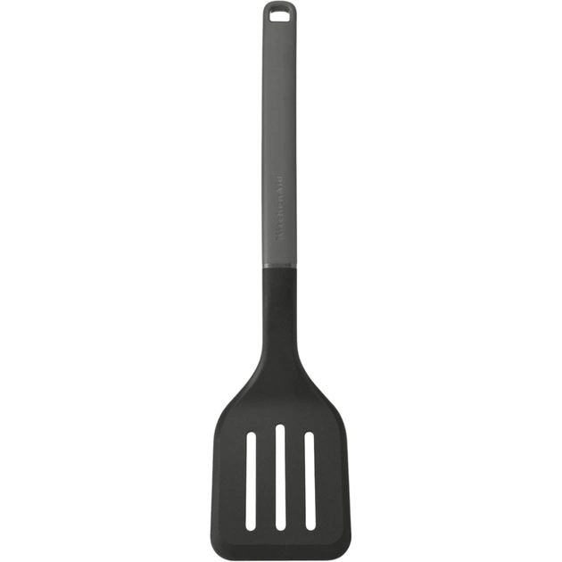 Лопатка кухонная KitchenAid Classic з прорізами 34 см сірий (KHA002OHCHGG) - изображение 1
