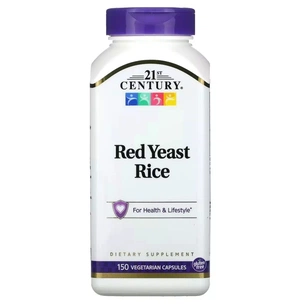 Травы 21st Century Красный дрожжевой рис, Red Yeast Rice, 150 вегетарианских капс (CEN-22908) изображение 1