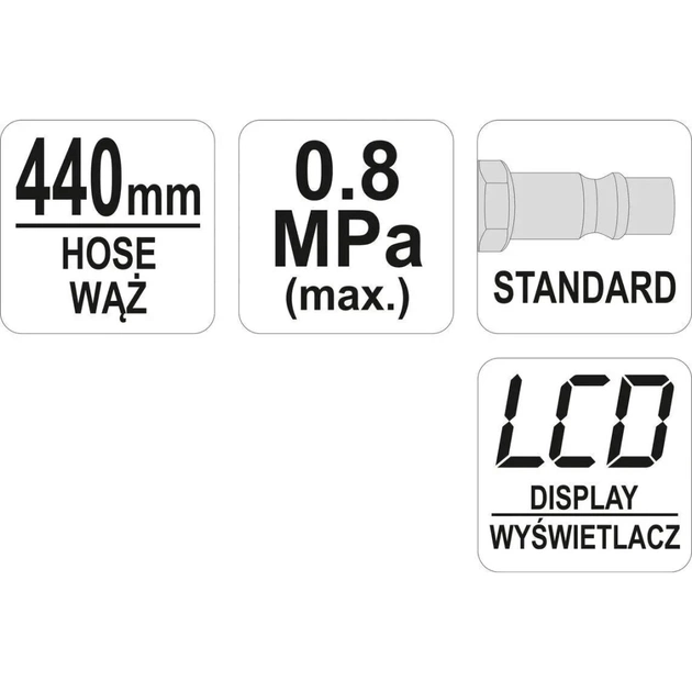 Пістолет для підкачки коліс Yato для підкачування коліс (YT-23702) - picture 4