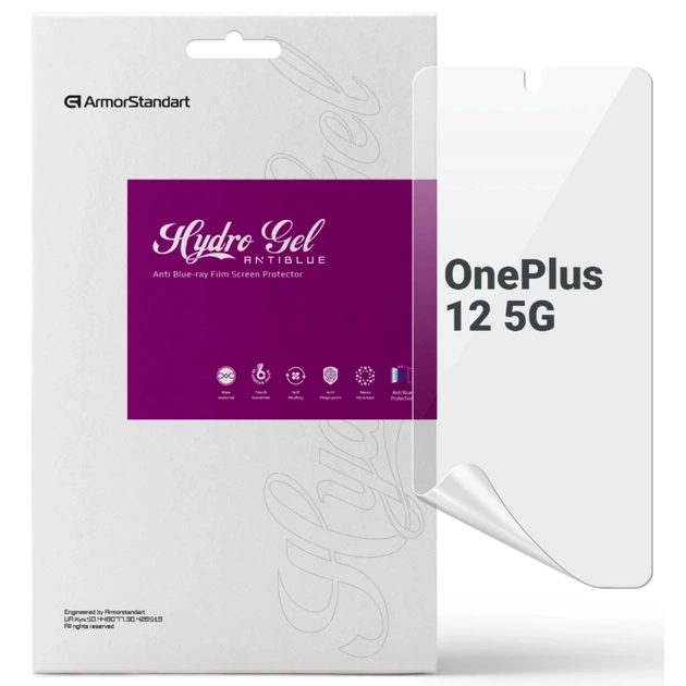 Плівка захисна Armorstandart hydrogel Anti-Blue OnePlus 12 5G (ARM89355) - изображение 1