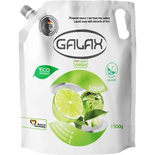Рідке мило Galax з екстрактом Лайму дой-пак 1500 г (4260637721624) зображення 1